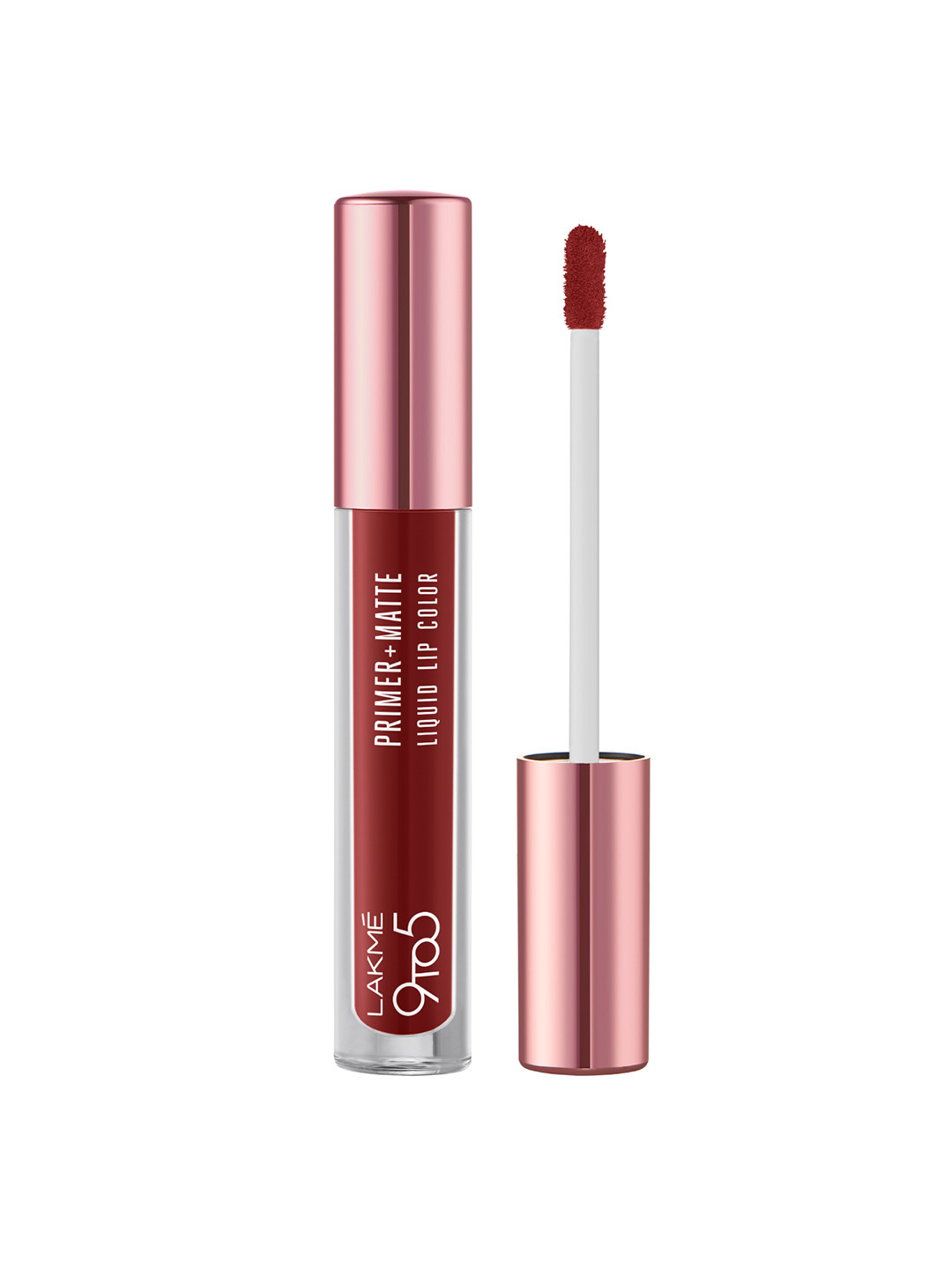 

Lakme 9to5 Primer + Matte Liquid Lip Color 4.2 ml - Beachy Nude MN1, Maroon