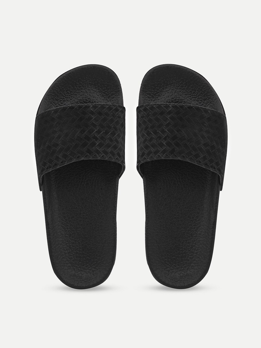 

AMACLASS Women Embellished Sliders, Black