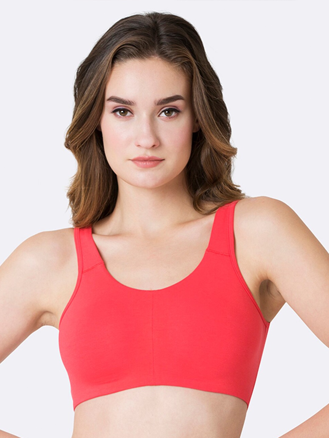 

Van Heusen Non-Wired Seamless Workout Bra, Red