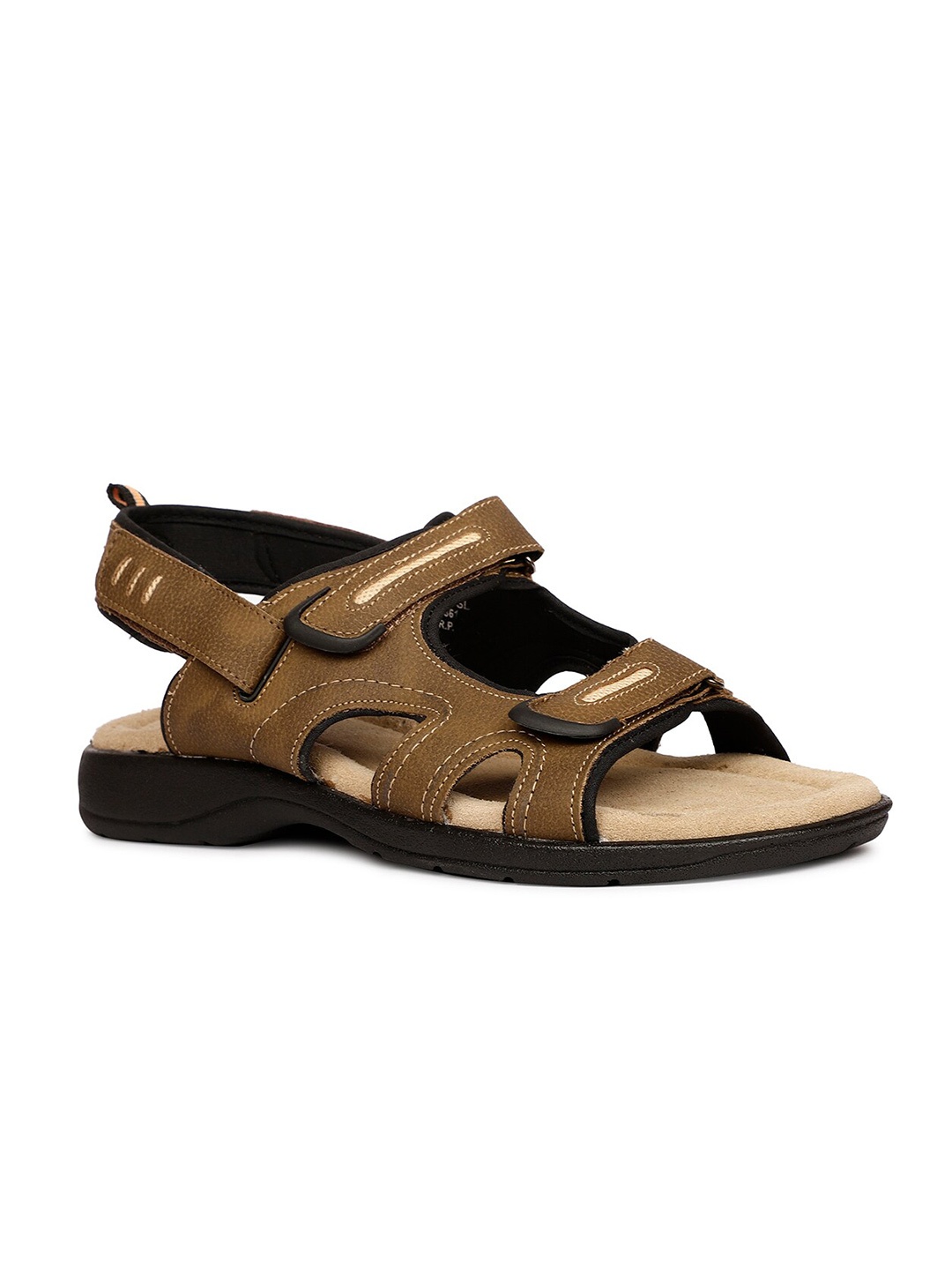 

Bata Men Velcro Comfort Sandals, Brown