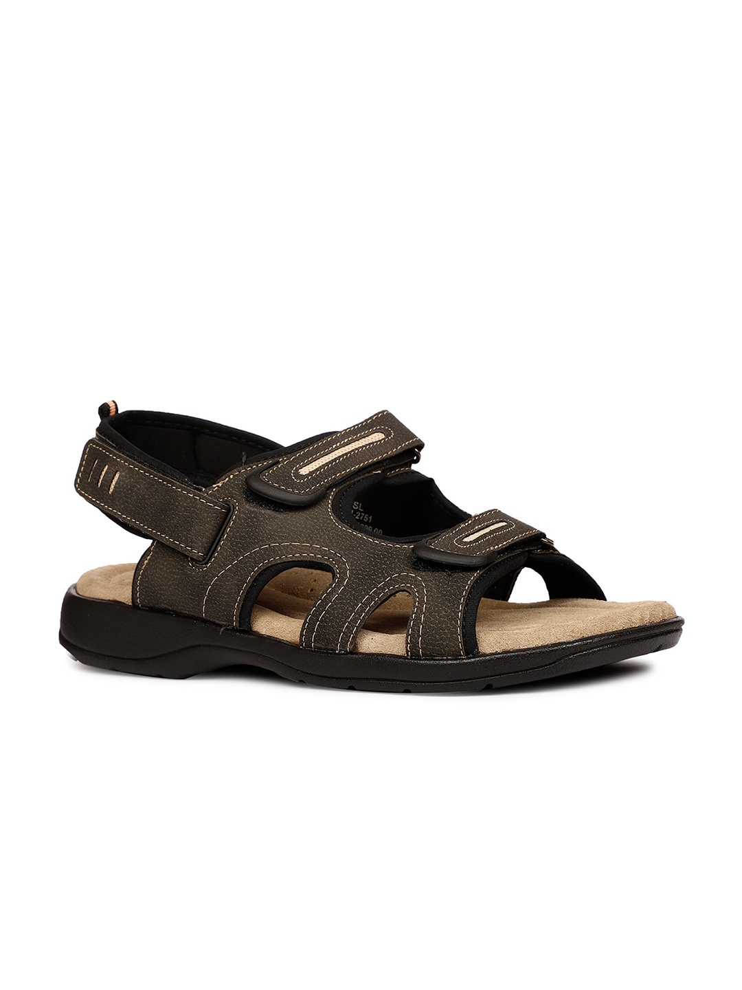 

Bata Men Open Toe Sports Sandals, Brown