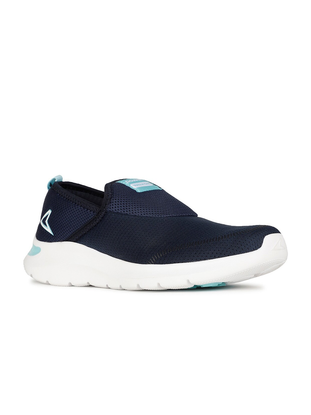 

Power Women Textile Slip-On Walking Non-Marking Sports Shoes, Navy blue