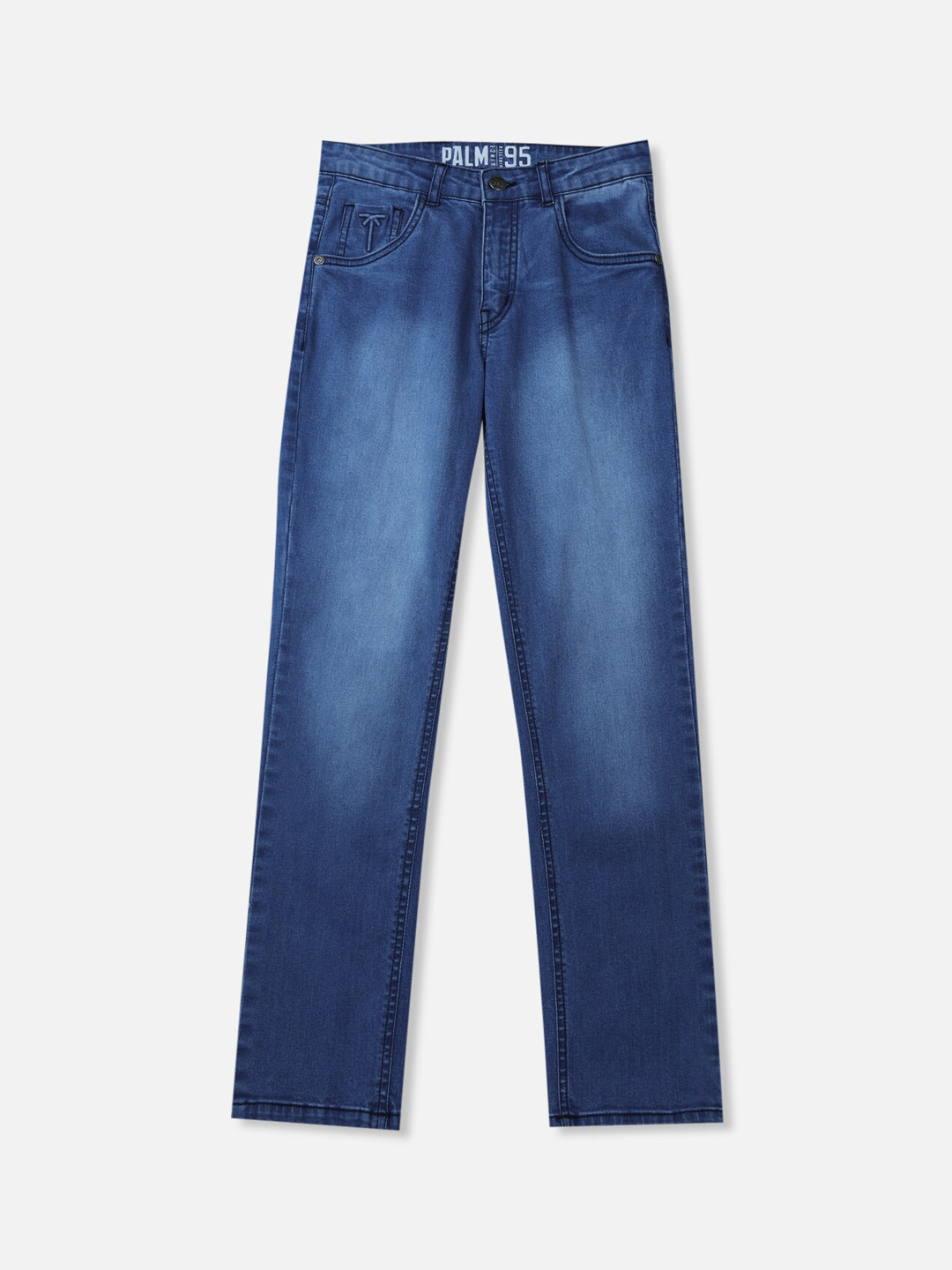 

Palm Tree Boys Cotton Regular Fit Mid-Rise Jeans, Navy blue