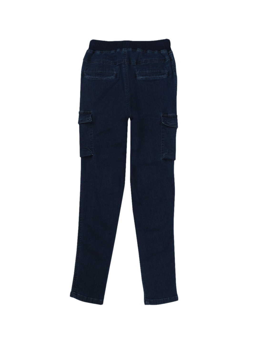 

Palm Tree Boys Elasticated Mid-Rise Cotton Jeans, Navy blue