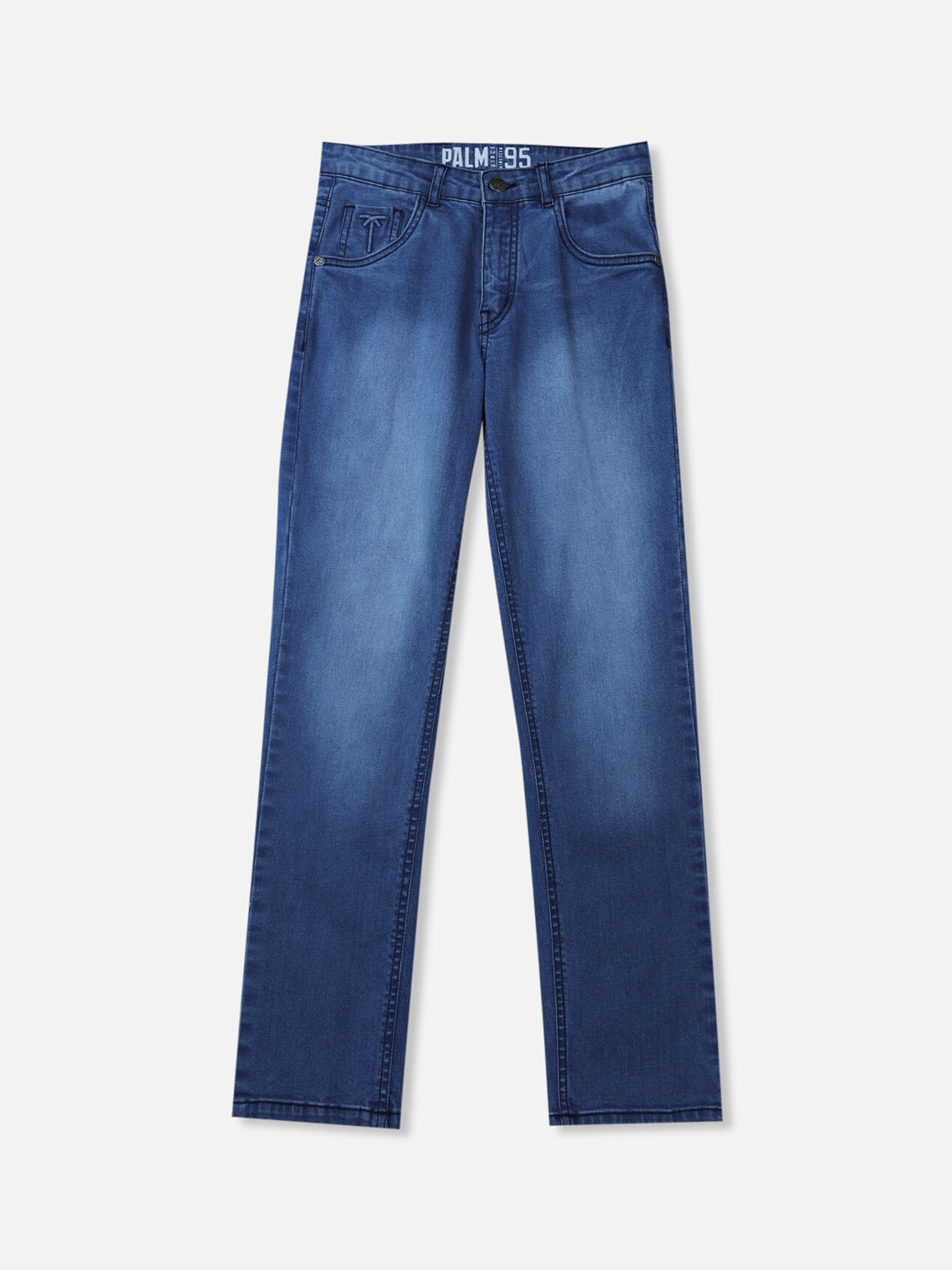 

Palm Tree Boys Cotton Regular Fit Mid-Rise Jeans, Navy blue