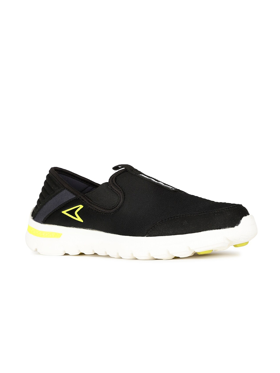 

Power Men Textile Walking Non-Marking Sports Shoes, Black