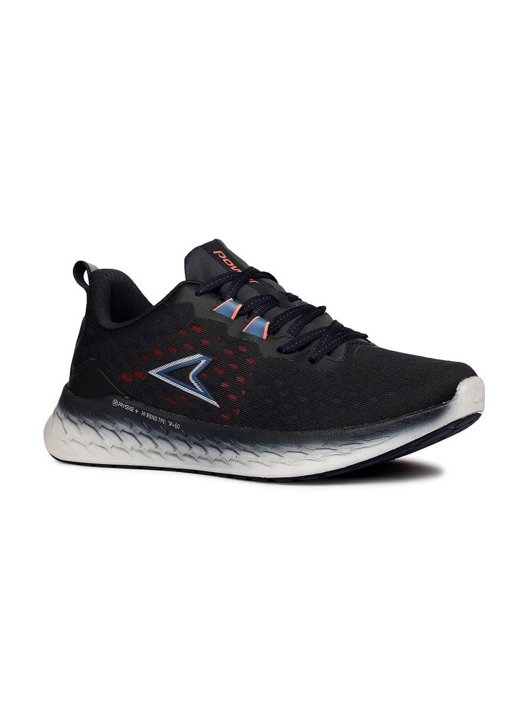 

Power Men Textile Lace-Ups Running Non-Marking Sports Shoes, Grey
