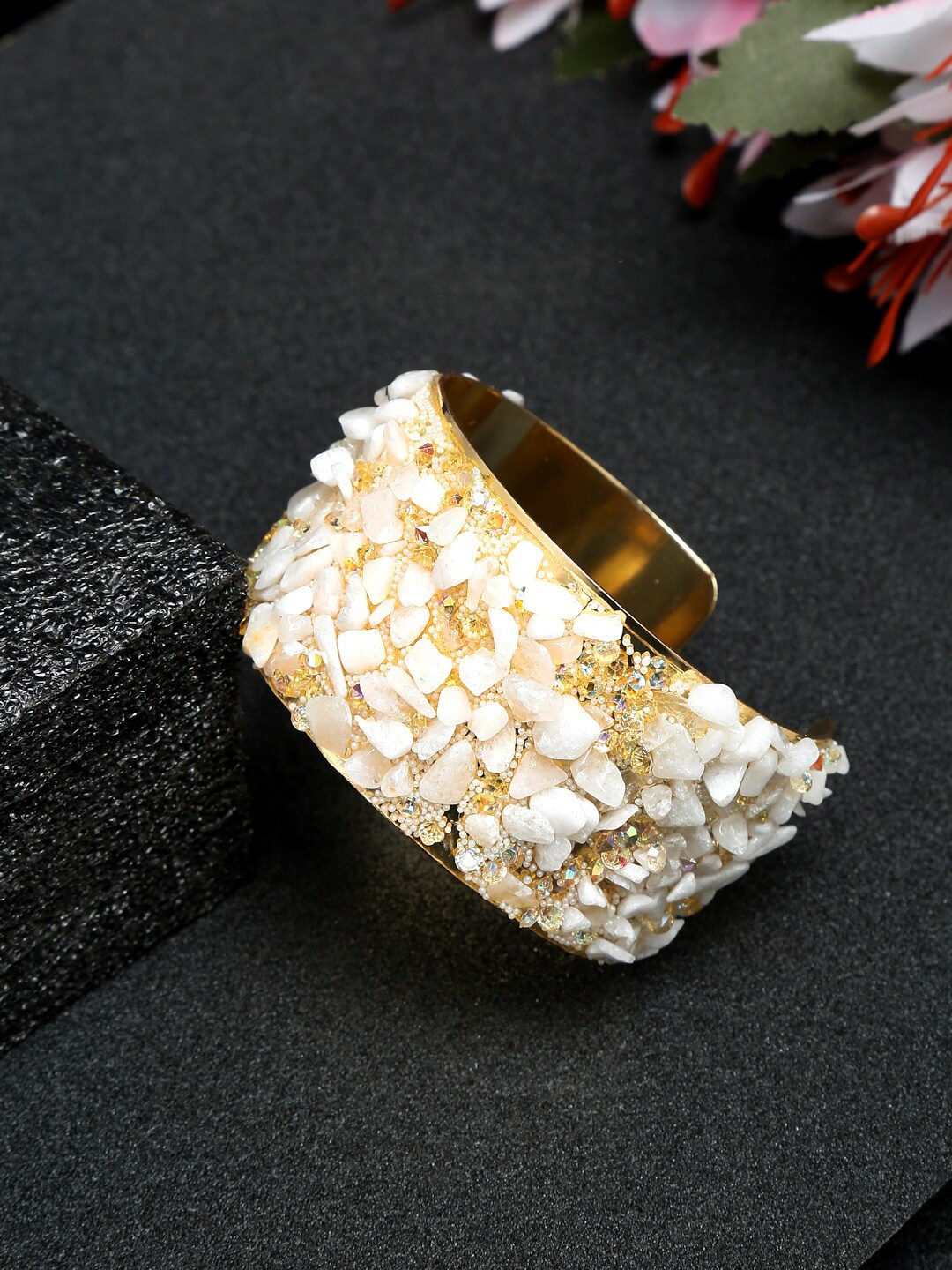 

YouBella Women Gold-Plated Cuff Bracelet