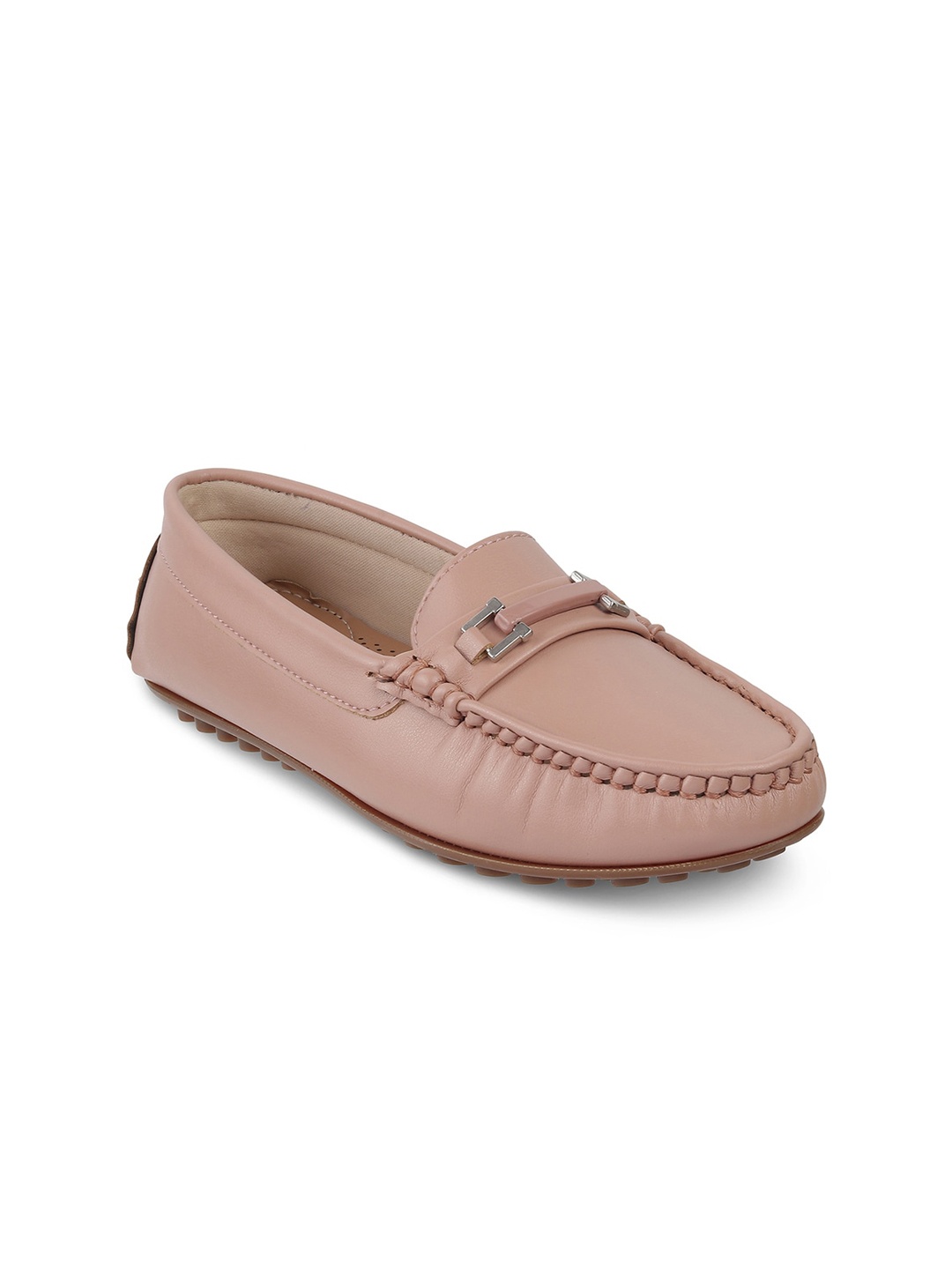 

PEPPER Women Buckle Detail Loafers, Pink