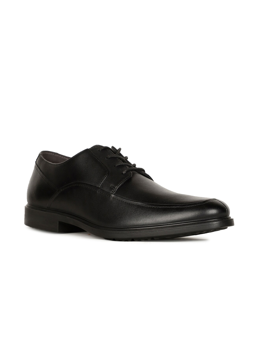 

Hush Puppies Men Leather Formal Derby, Black