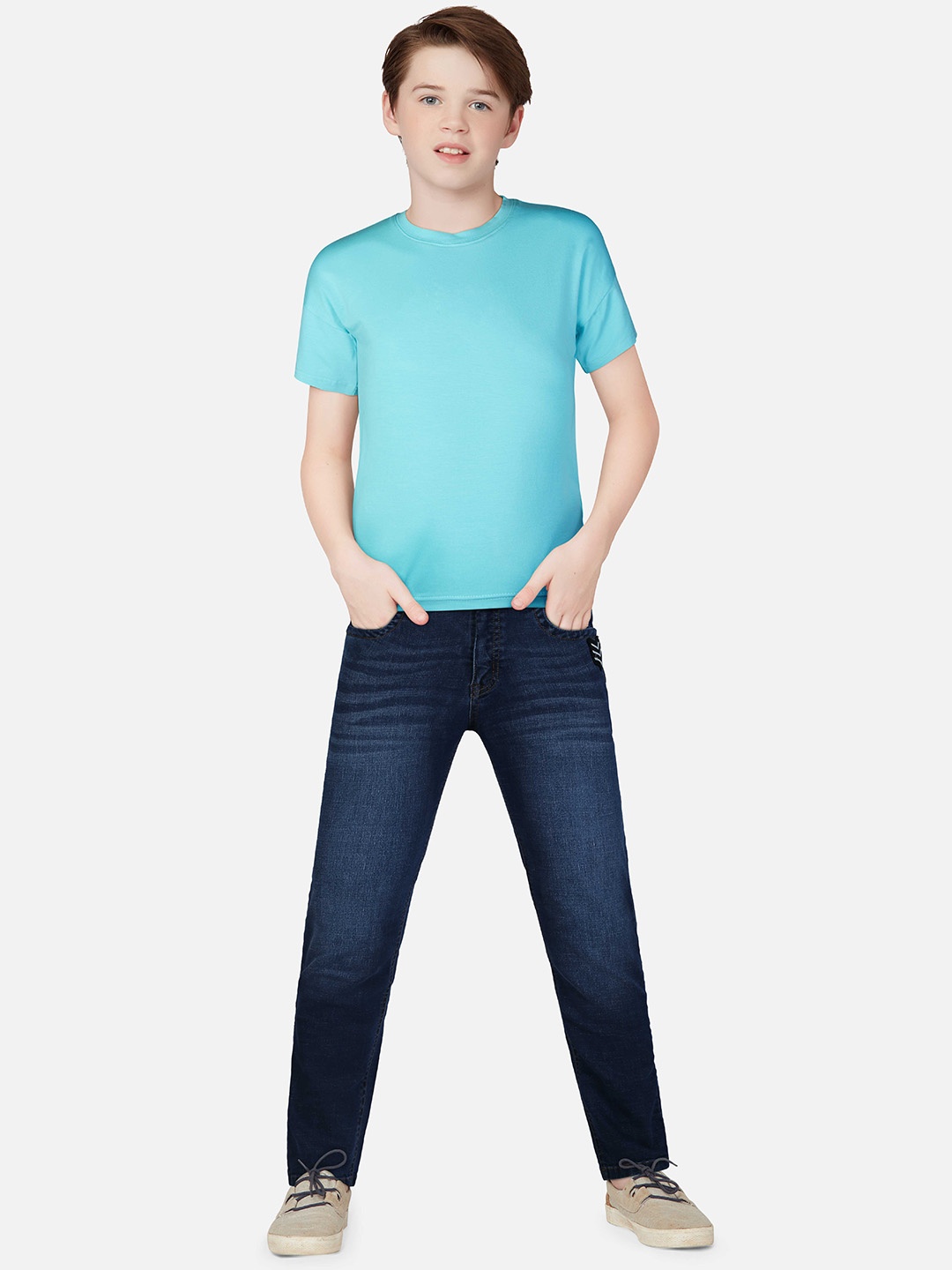 

Gini and Jony Boys Light Fade Denim Jeans, Navy blue