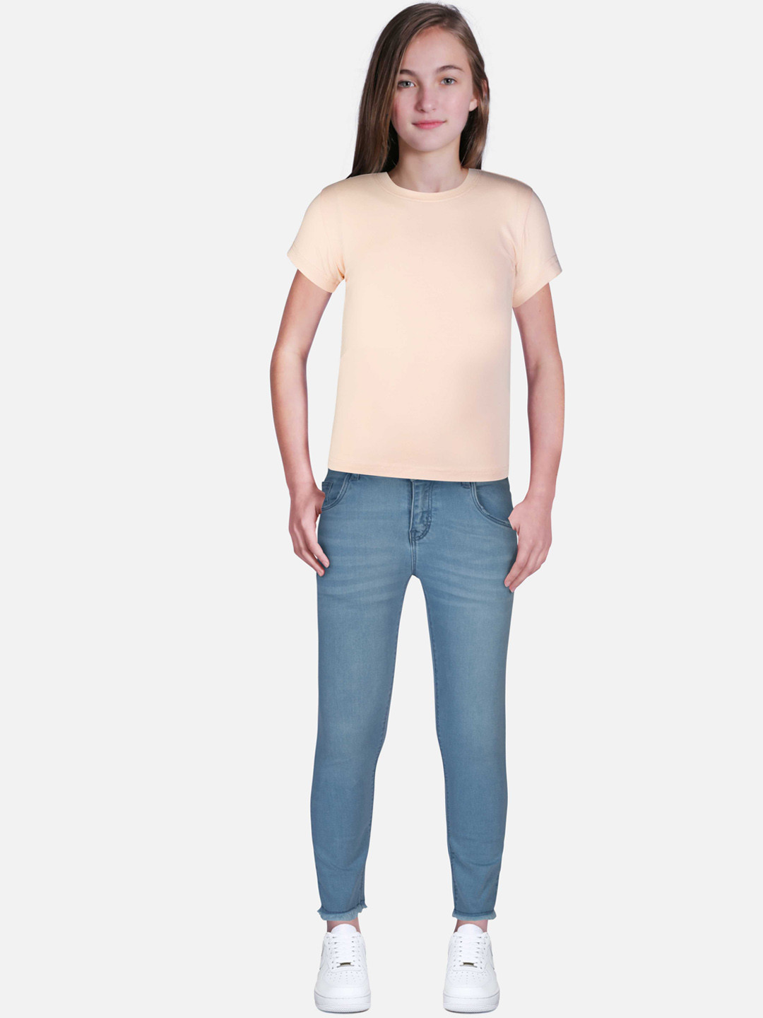 

Gini and Jony Girls Heavy Fade Cotton Jeans, Blue