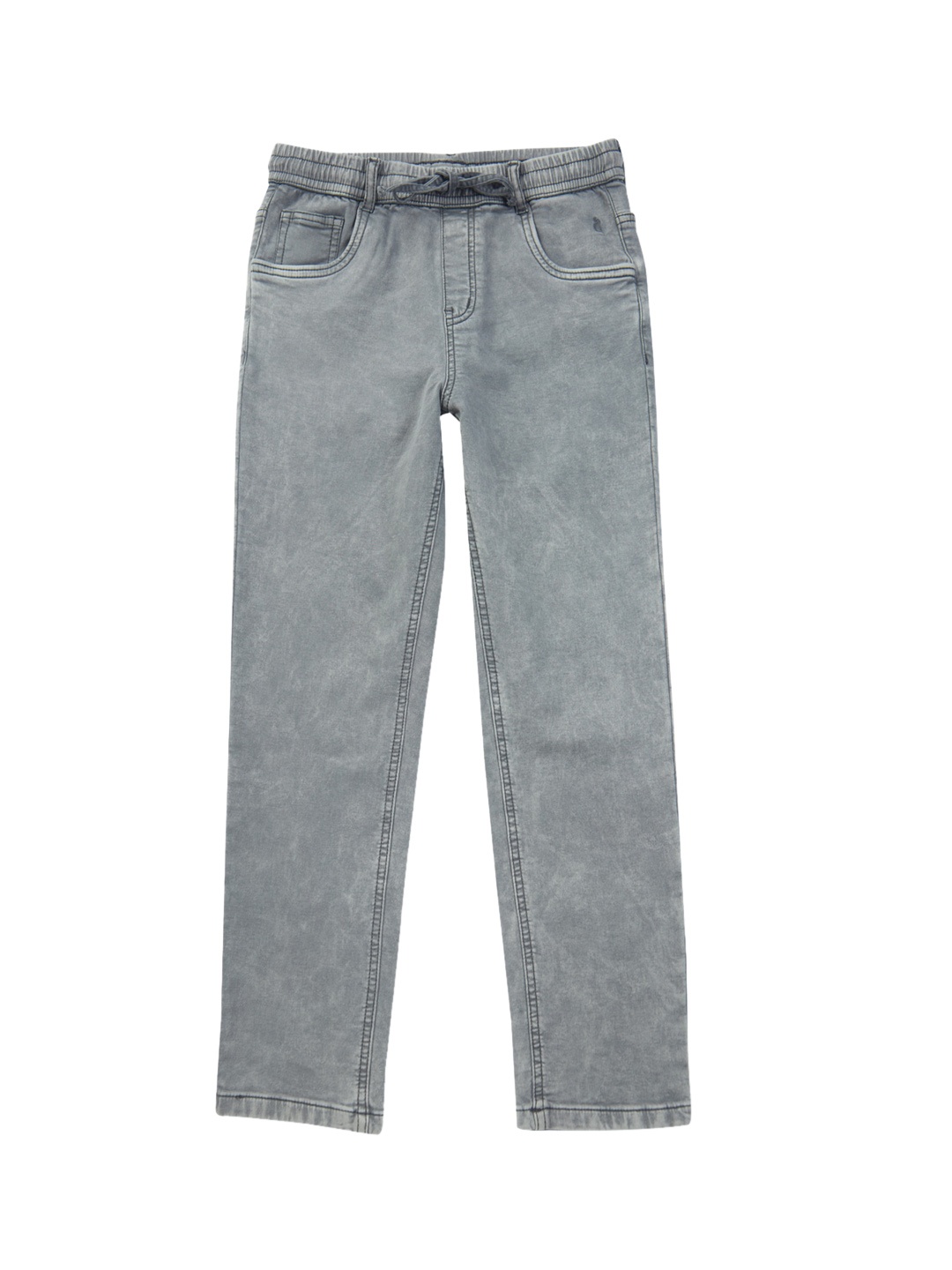 

Gini and Jony Kids Boys Faded Mid Rise Trouser, Grey