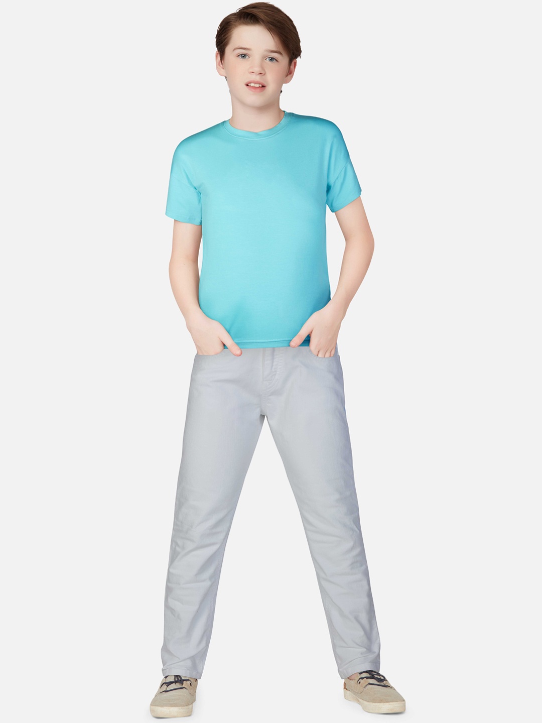 

Gini and Jony Boys Cotton Jeans, Grey