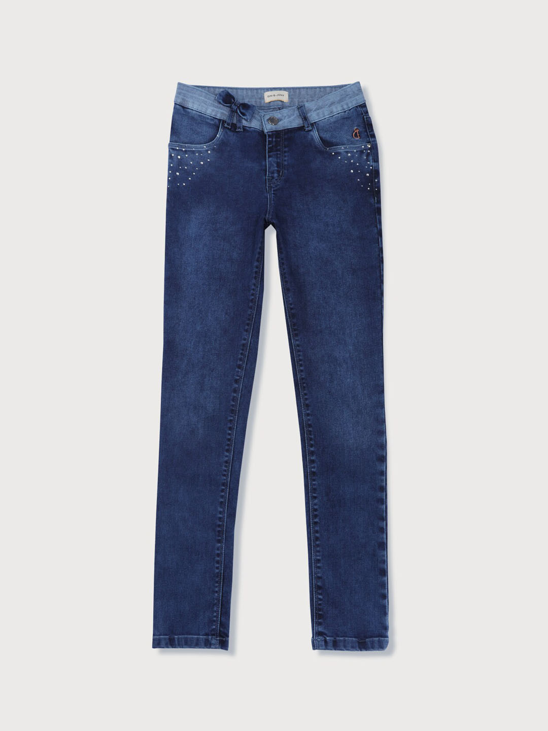 

Gini and Jony Girls Light Fade Cotton Jeans, Blue