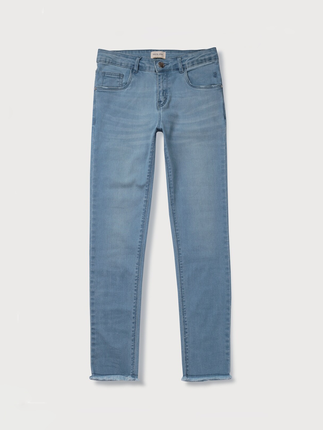 

Gini and Jony Girls Light Fade Denim Jeans, Blue