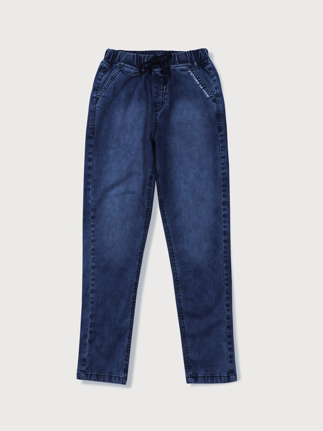 

Gini and Jony Boys Mid Rise Regular Trousers, Navy blue
