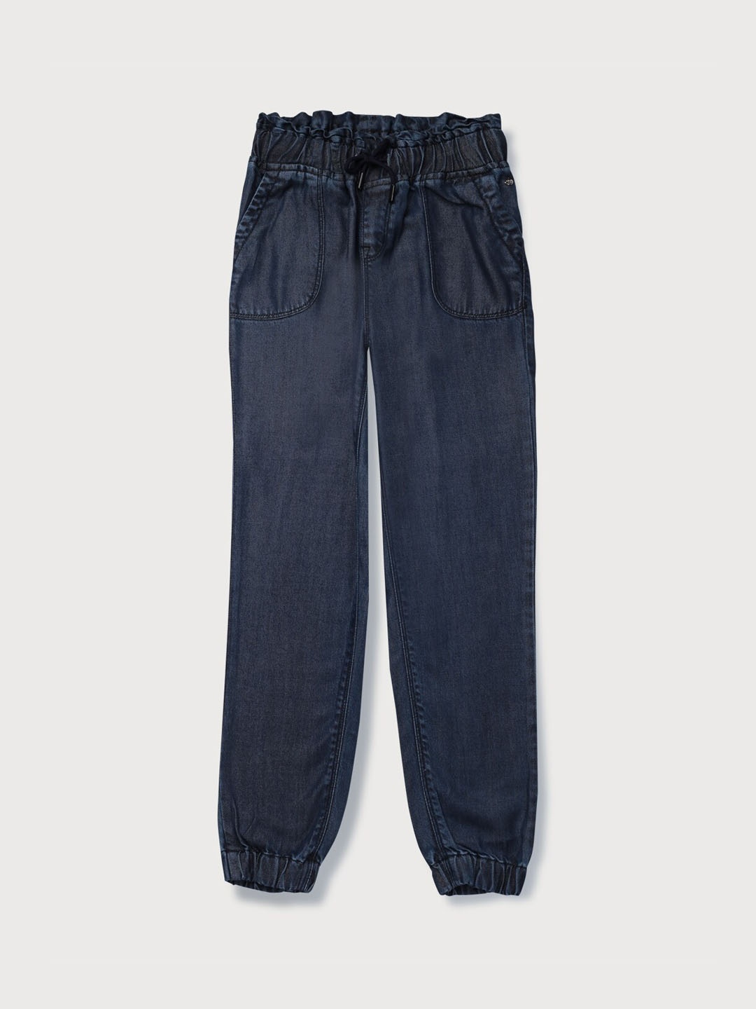 

Gini and Jony Girls Mid-Rise Elasticated Jeans, Blue