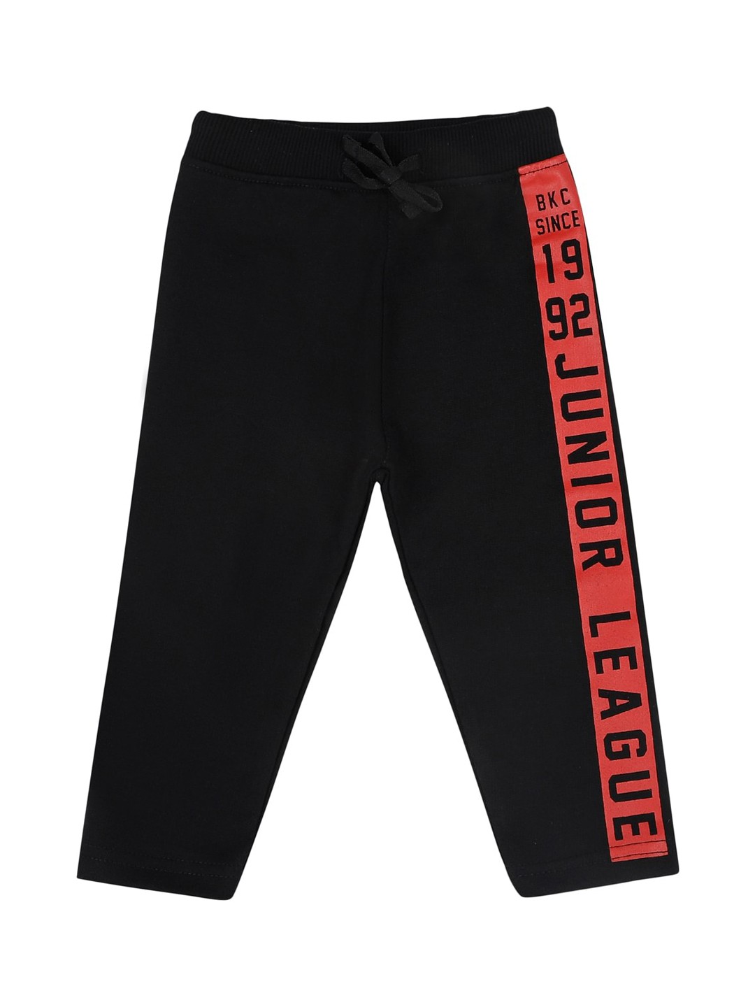 

Bodycare Kids Boys Typography Antiviral Cotton Track Pant, Black