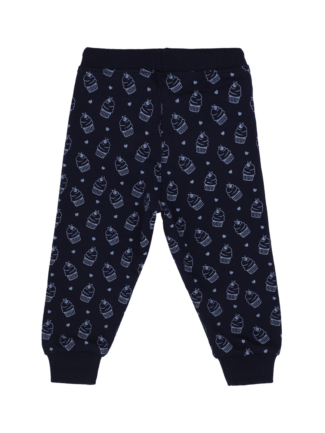 

Bodycare Kids Infant Girls Printed Cotton Anti-Viral Range Joggers, Navy blue