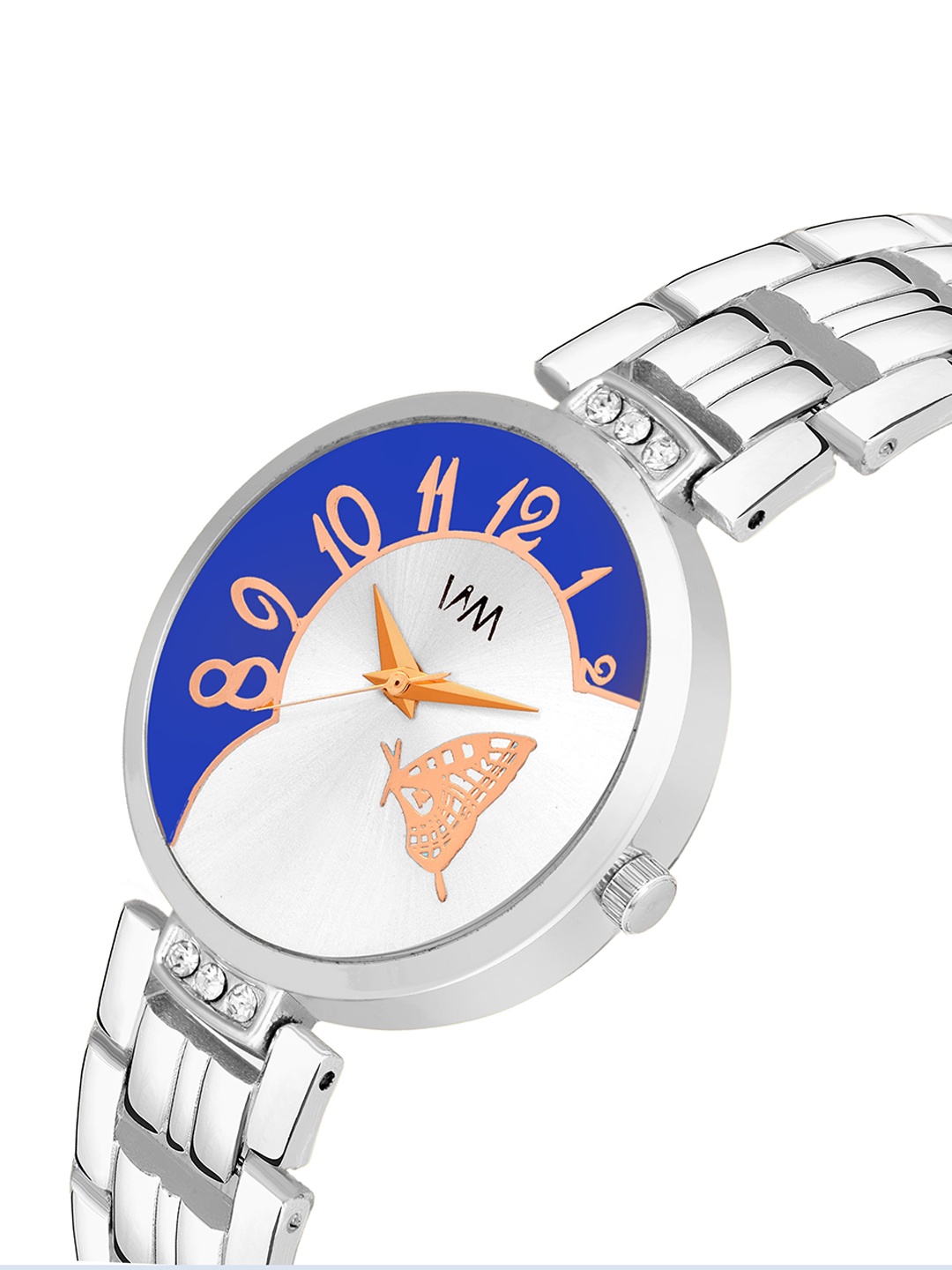 

WM Men Stainless Steel Bracelet Style Straps Analogue Watch PP-040_26, White