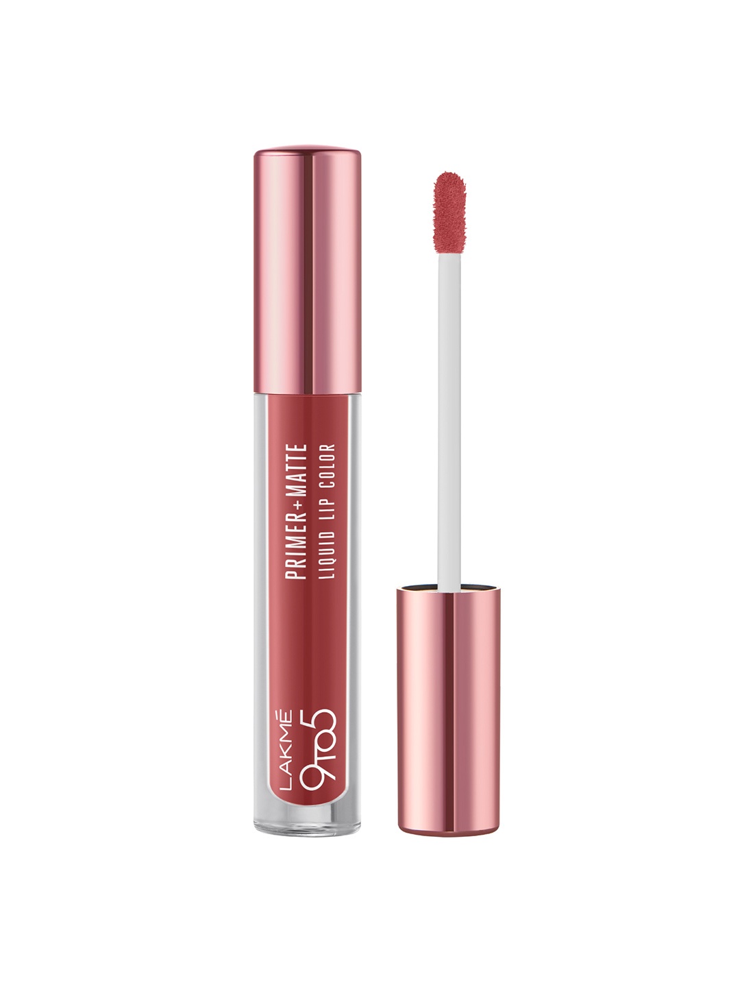 

Lakme 9to5 Primer + Matte Liquid Lip Color 4.2 ml - Mocha MN2, Pink