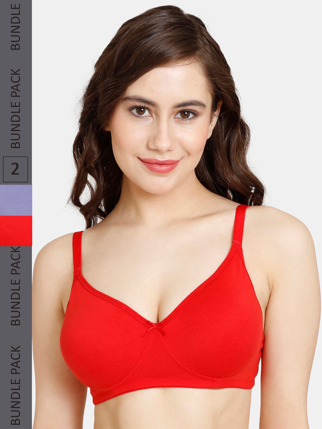 

Rosaline by Zivame Non-Padded Non-Wired All Day Comfort T-shirt Bra, Red