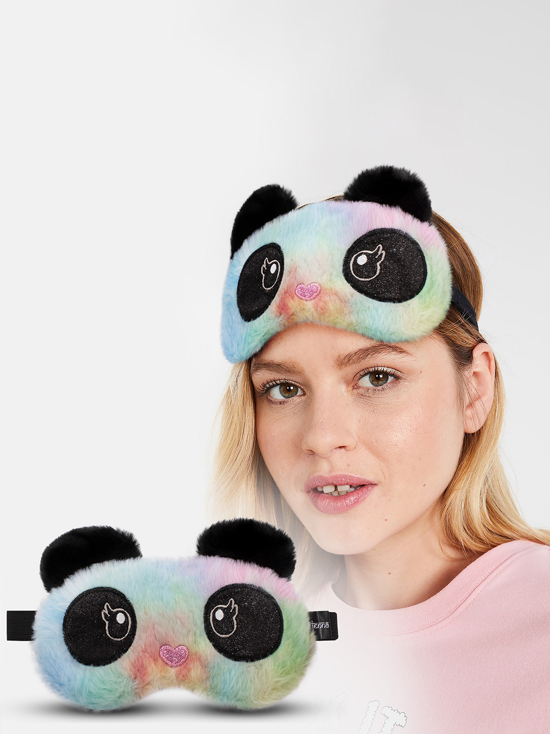

Jenna Fur Sleeping Eye Mask, Blue