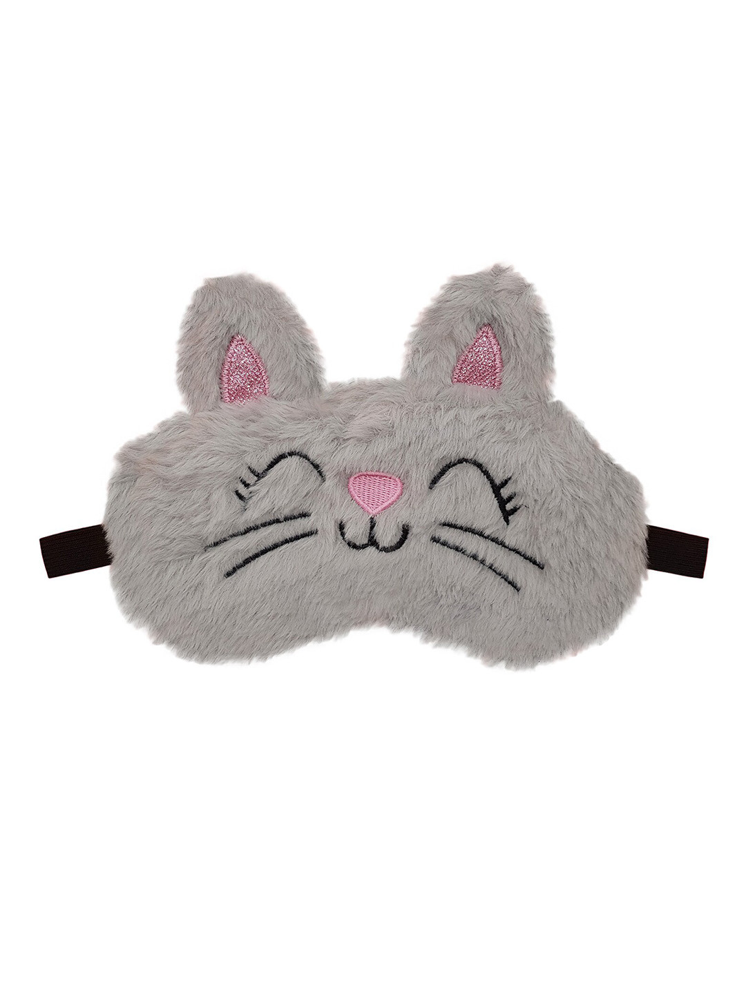 

JENNA Cat Print Sleeping Eye Mask, Grey