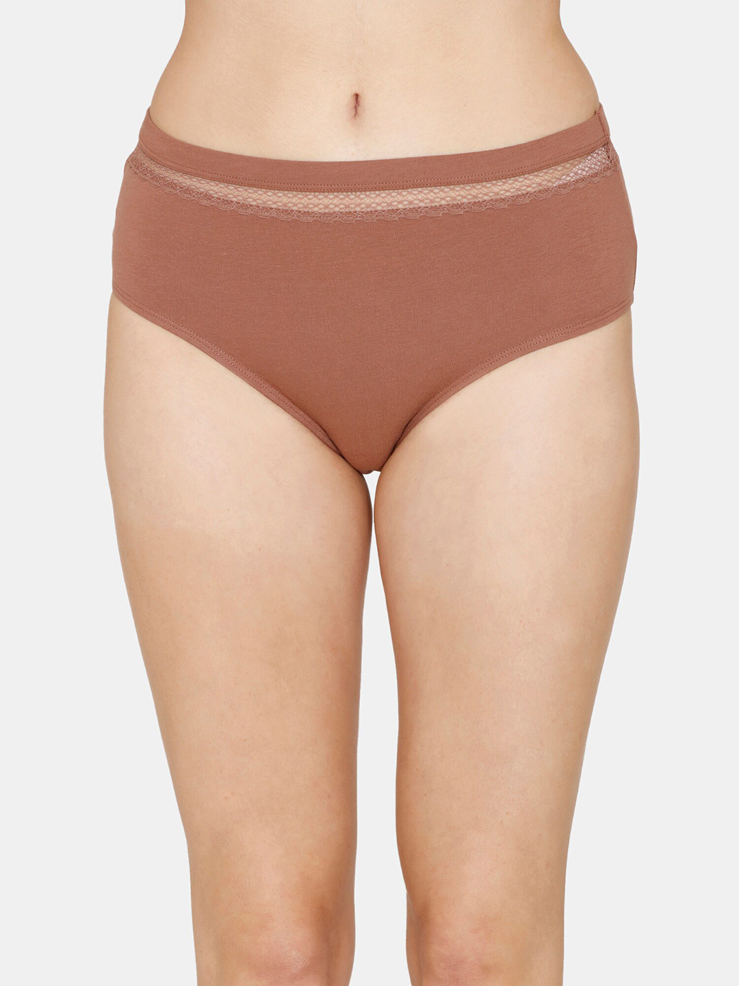 

Zivame Women Mid-Rise Hipster Brief, Beige