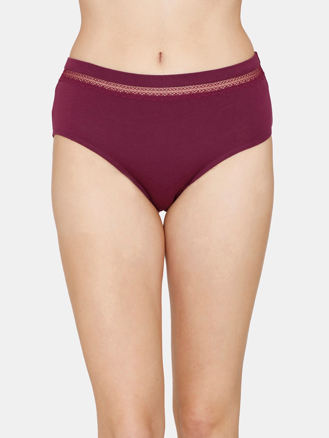 

Zivame Women Mid-Rise Hipster Briefs ZI2841FASHEPURP, Purple