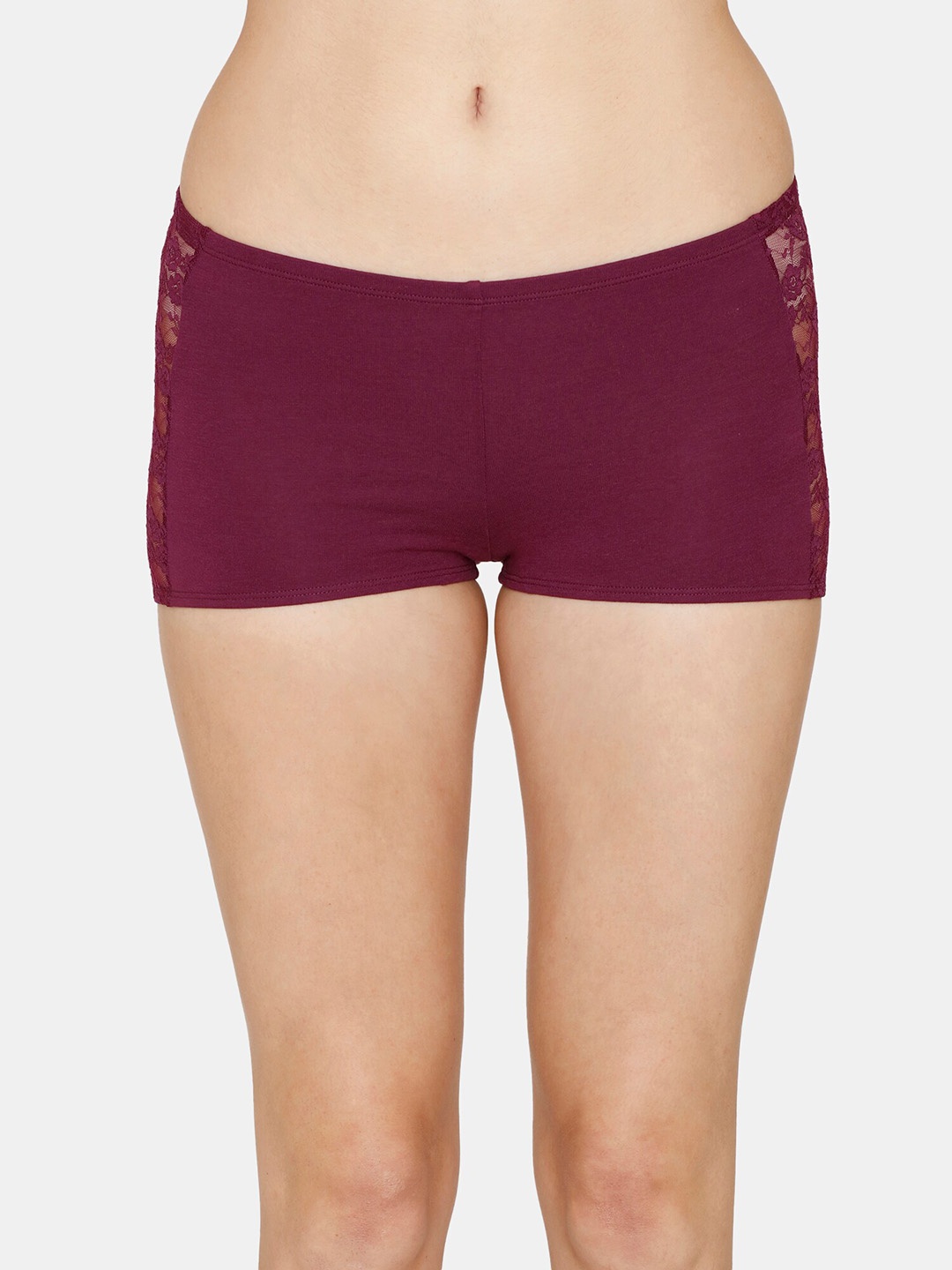 

Zivame Women Boy Low-Rise Shorts Brief ZI2834FASHEPURP, Purple