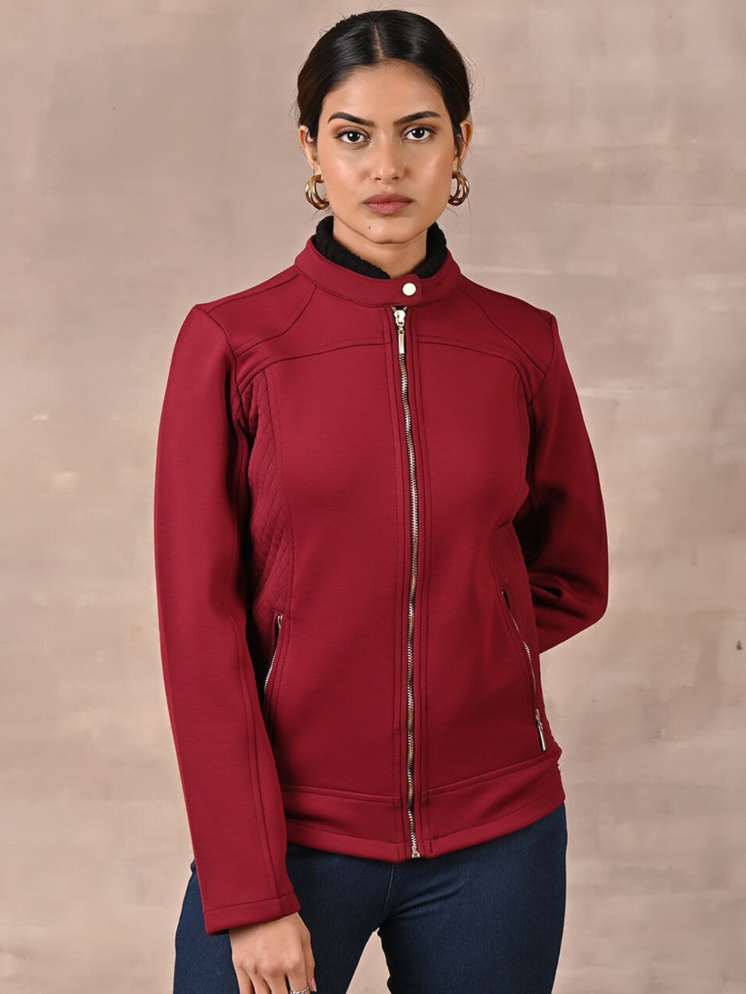 

Lakshita Women Tailored Jacket, Maroon