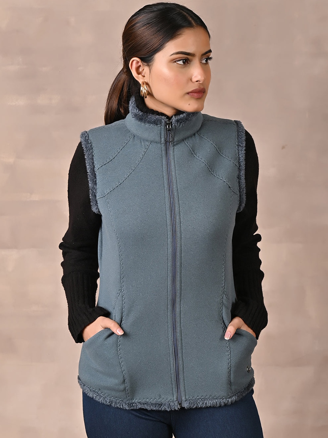 

Lakshita Women Outdoor Bomber Jacket, Blue