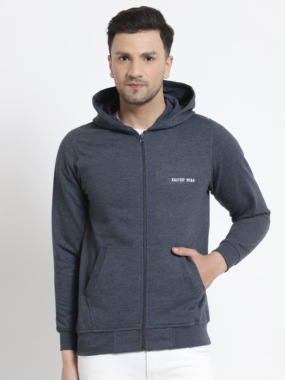 

Kalt Men Hooded Sweatshirt, Navy blue