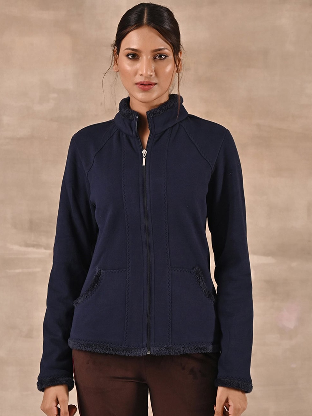 

Lakshita Women Outdoor Tailored Jacket, Navy blue