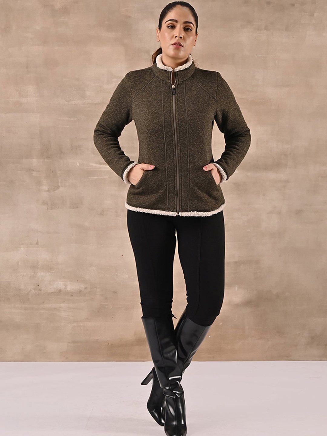 

Lakshita Women Bomber Jacket, Green