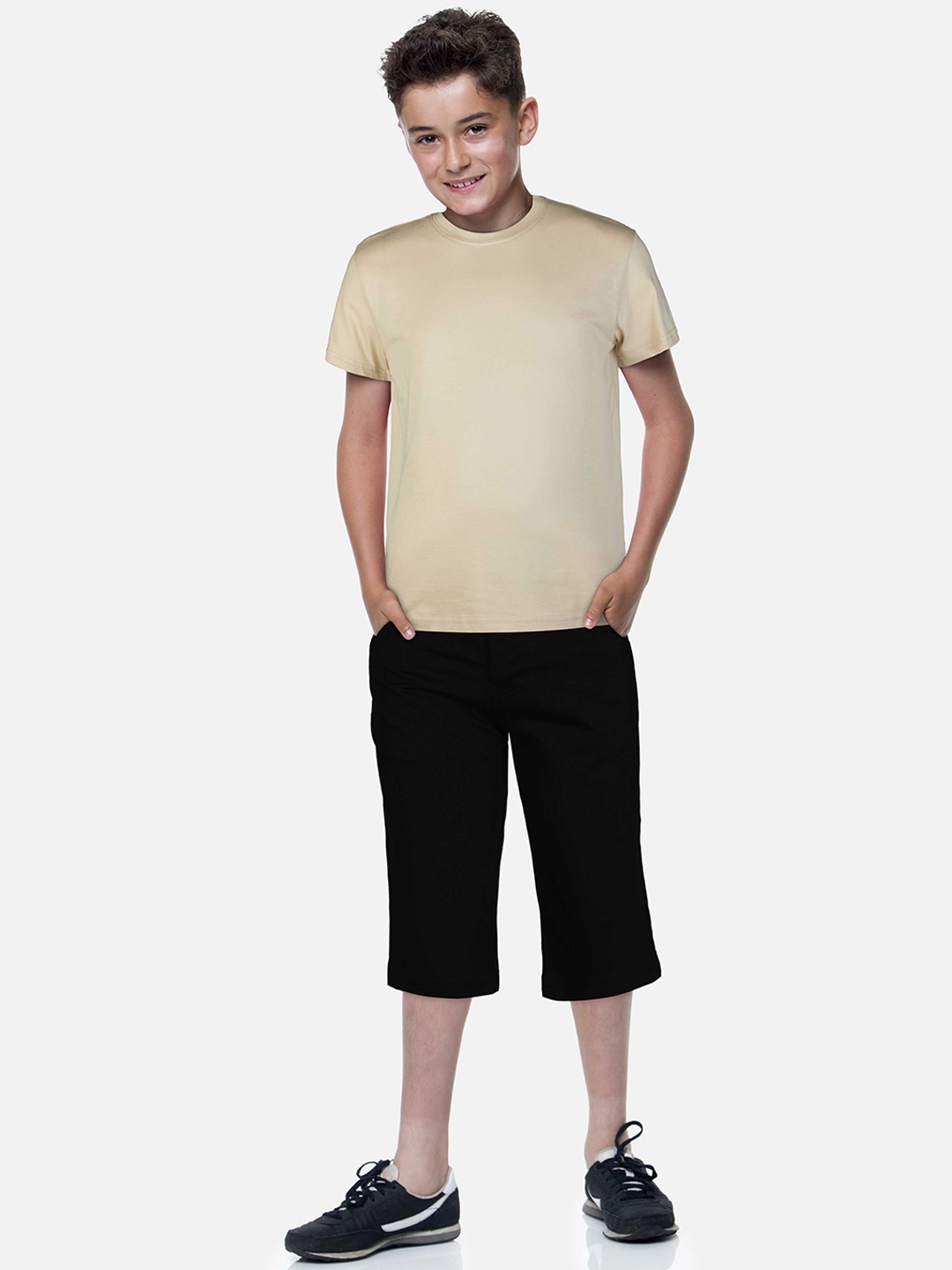 

Gini and Jony Boys Cotton Shorts, Black
