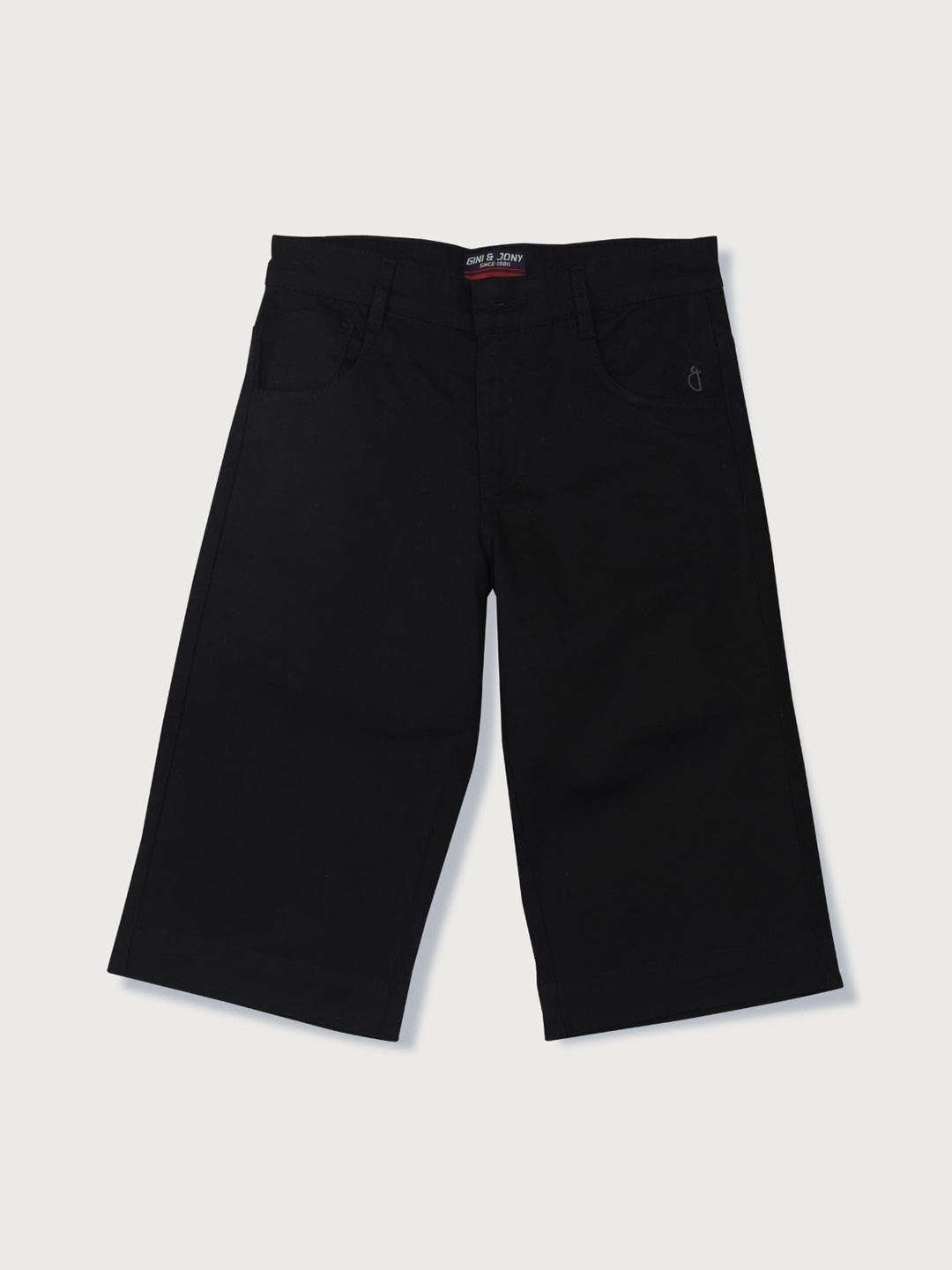 

Gini and Jony Boys Cotton Regular-Fit Shorts, Black