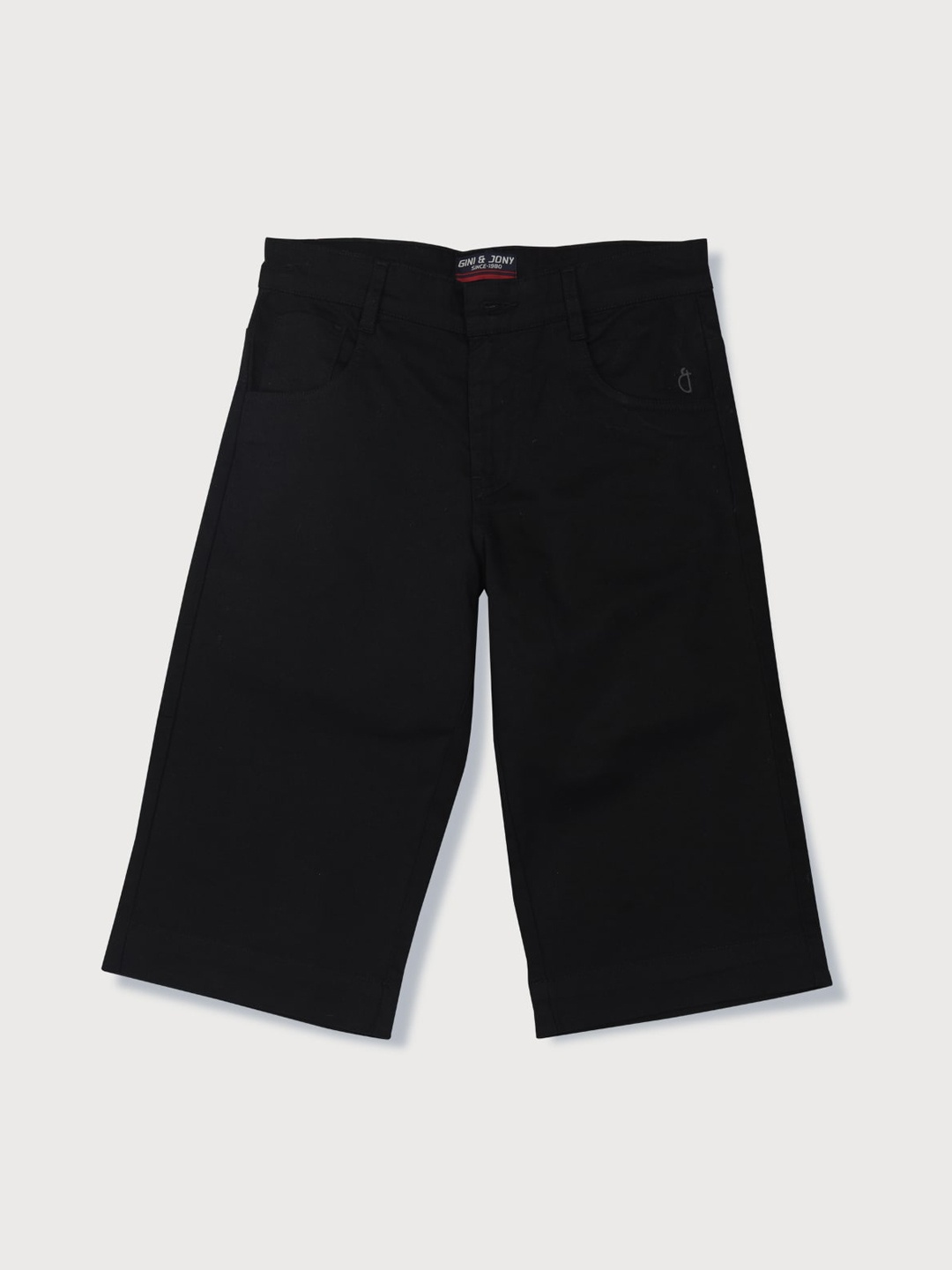 

Gini and Jony Boys Cotton Regular-Fit Shorts, Black