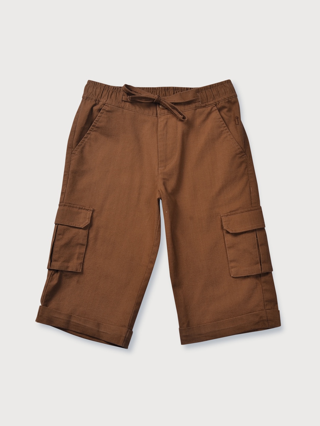 

Gini and Jony Boys Cotton Cargo Shorts, Brown