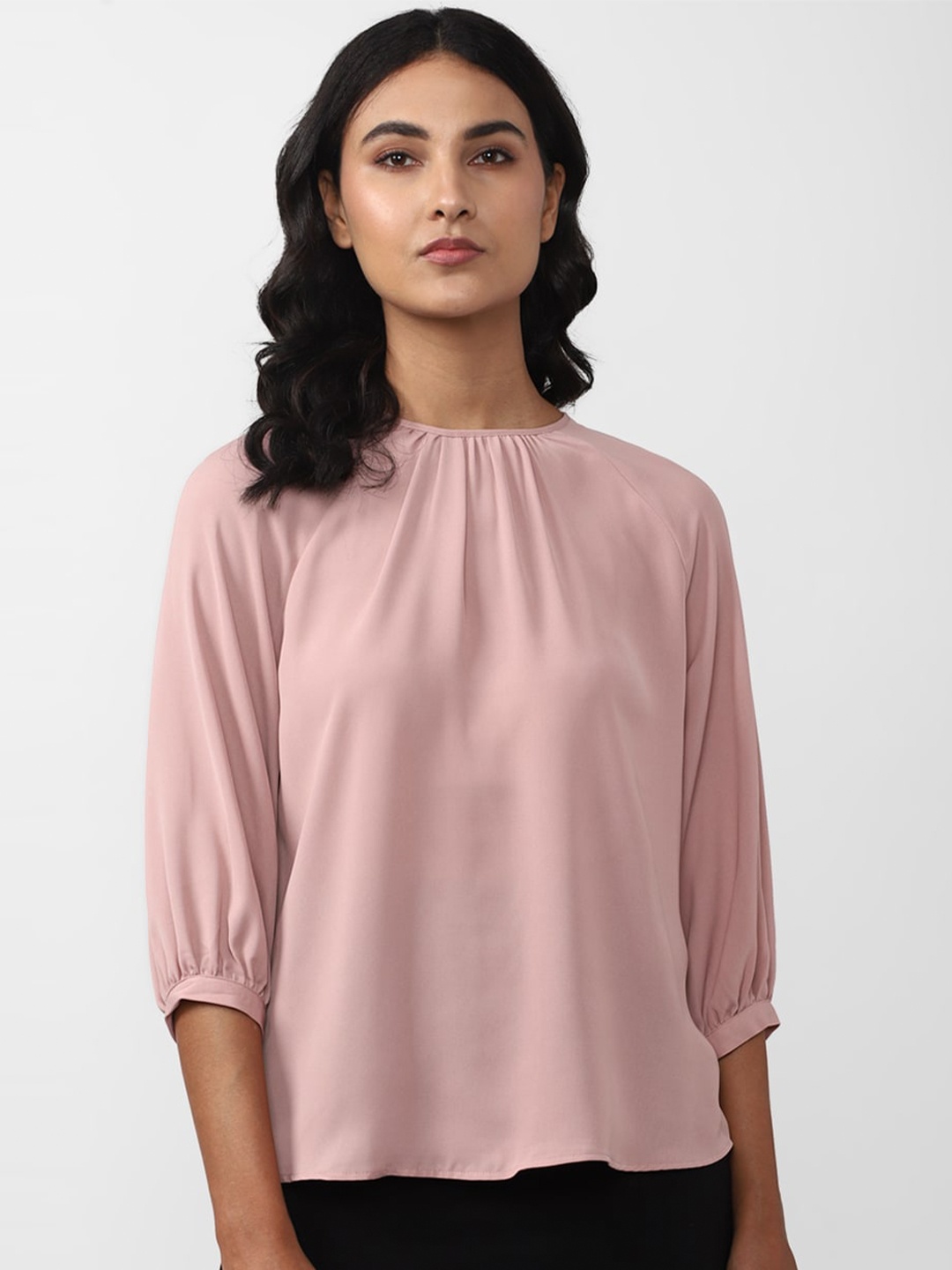 

Van Heusen Woman Round Neck Formal Top, Pink