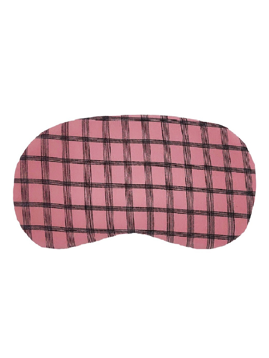 

JENNA Checked Sleeping Eye Mask, Pink