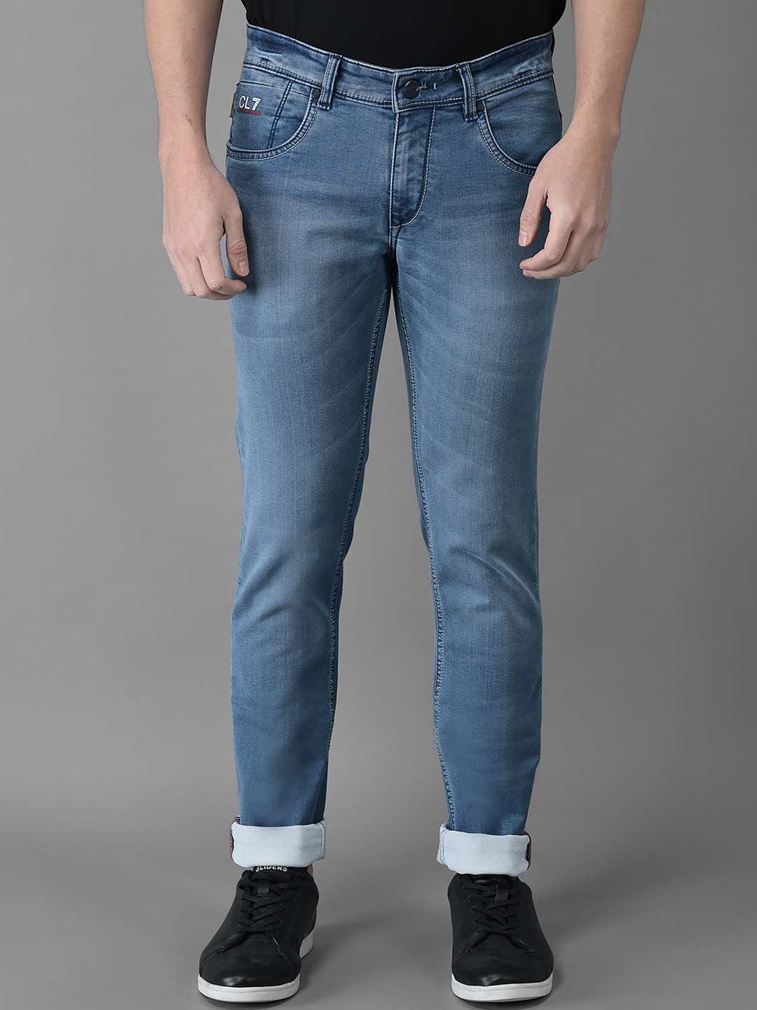 

Canary London Men Smart Skinny Fit Low-Rise Stretchable Jeans, Blue