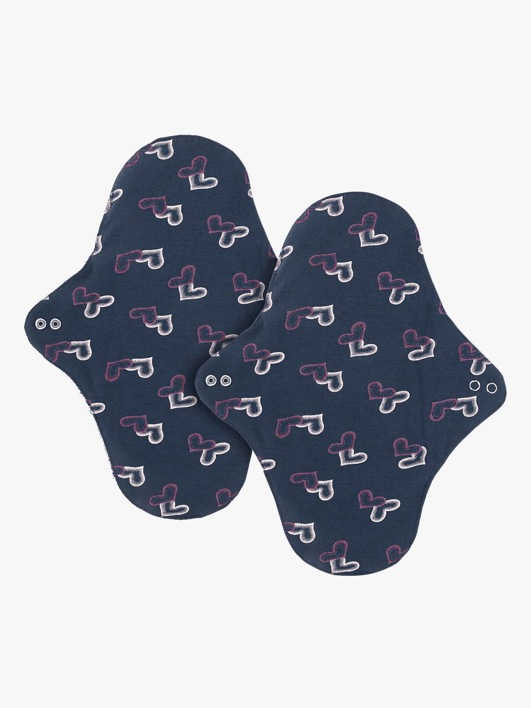 

CareDone Set of 2 Ultra Thin 4-Layered Rash Free Reusable Sanitary Cloth Pads - Navy Blue