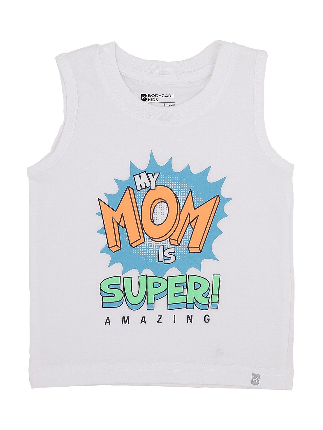 

Bodycare Kids Boys Antiviral & Antibacterial Typography Printed Cotton T-shirt, White