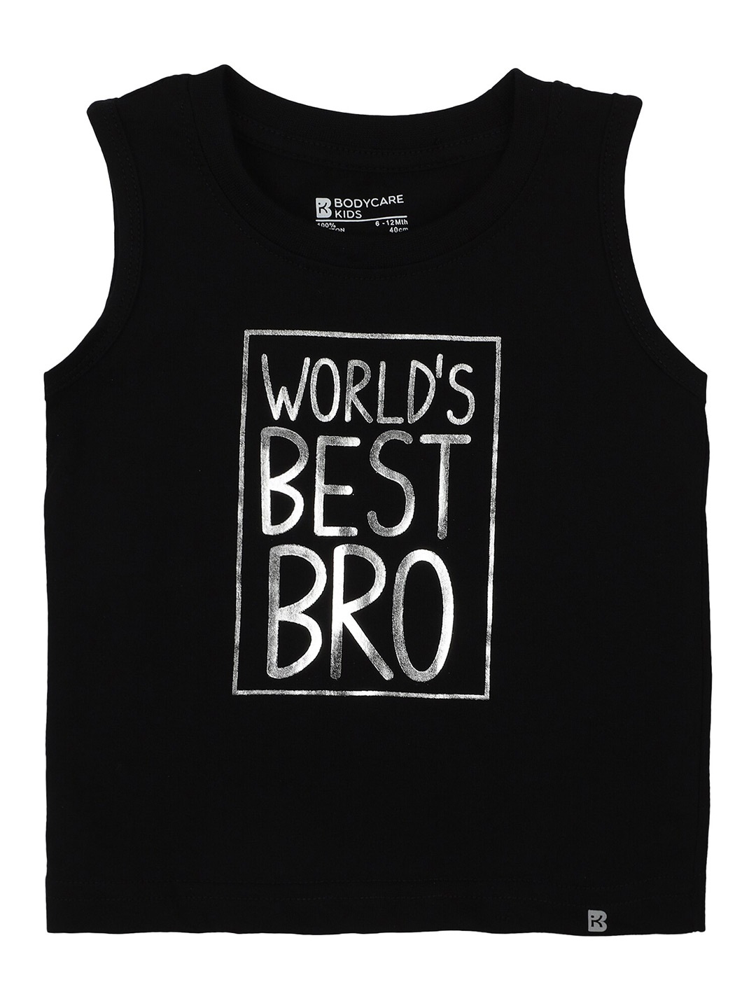 

Bodycare Kids Boys Typography Printed Cotton T-shirt, Black