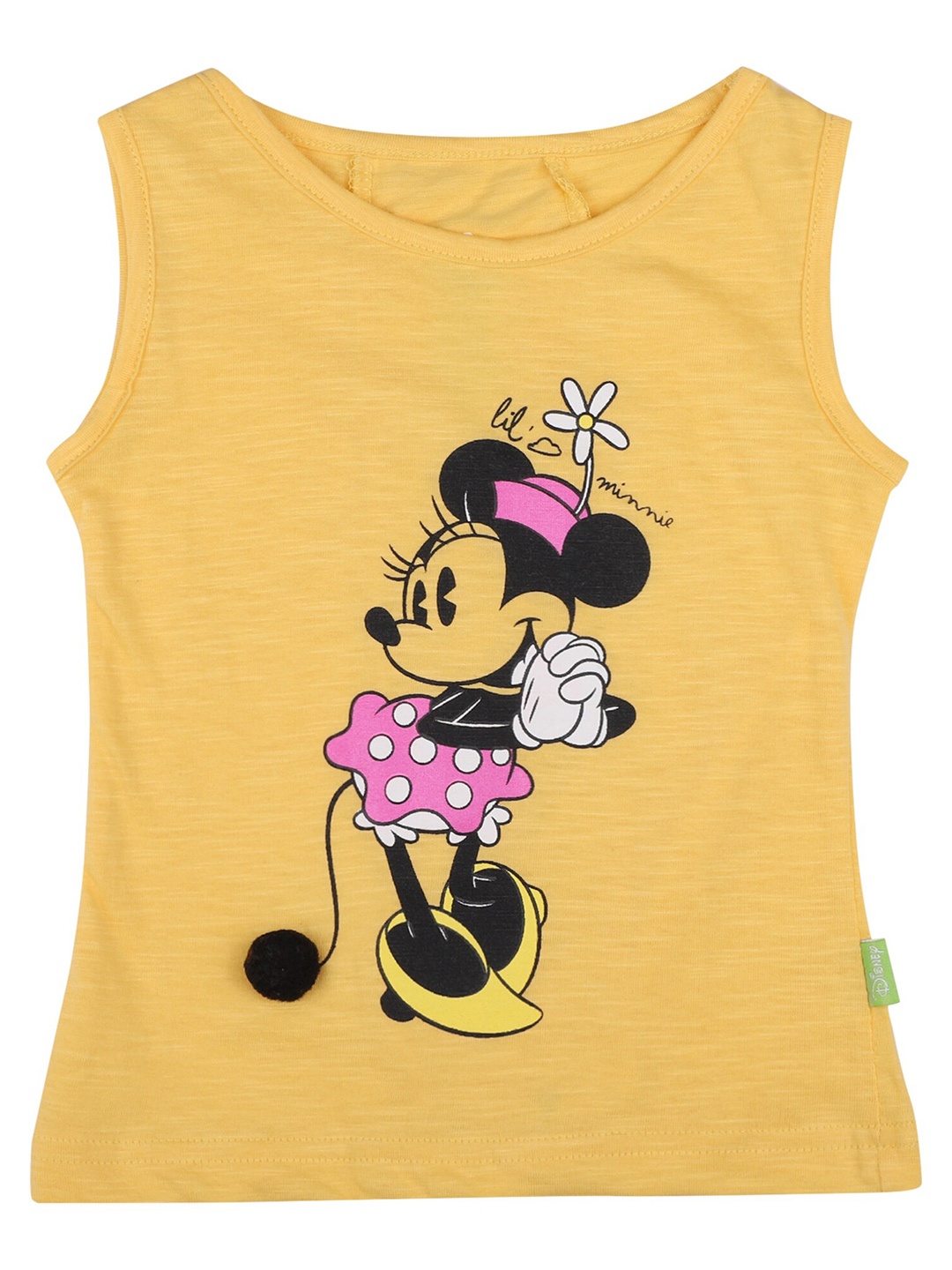 

Bodycare Kids Girls Printed Cotton T-shirt, Mustard