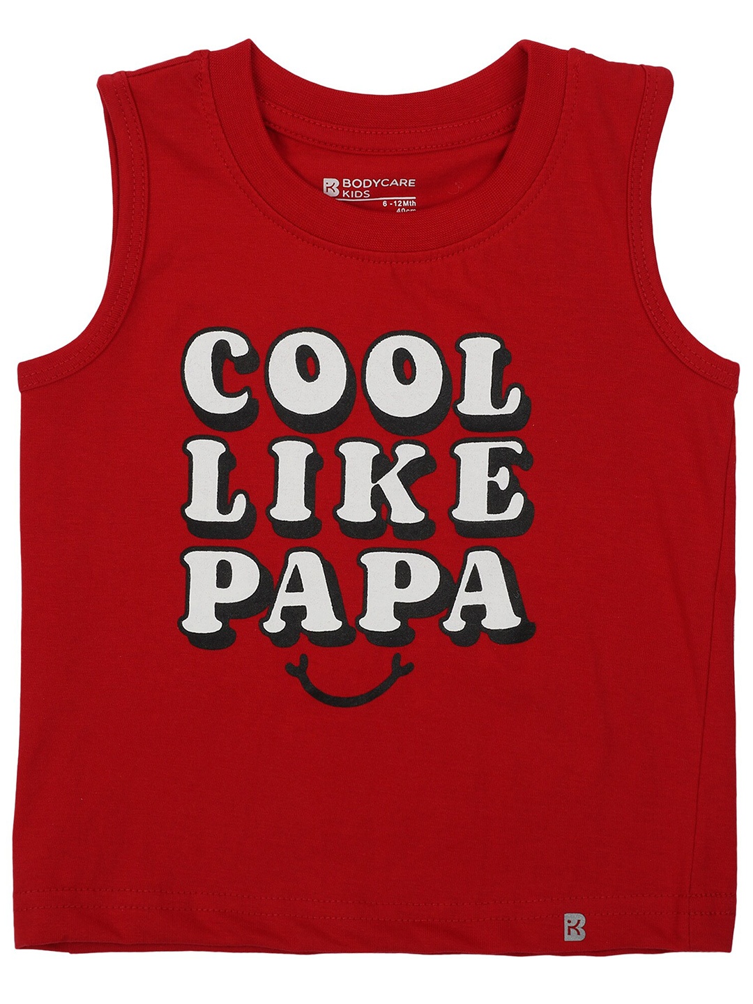 

Bodycare Kids Boys Antiviral & Antibacterial Typography Printed Cotton T-shirt, Red