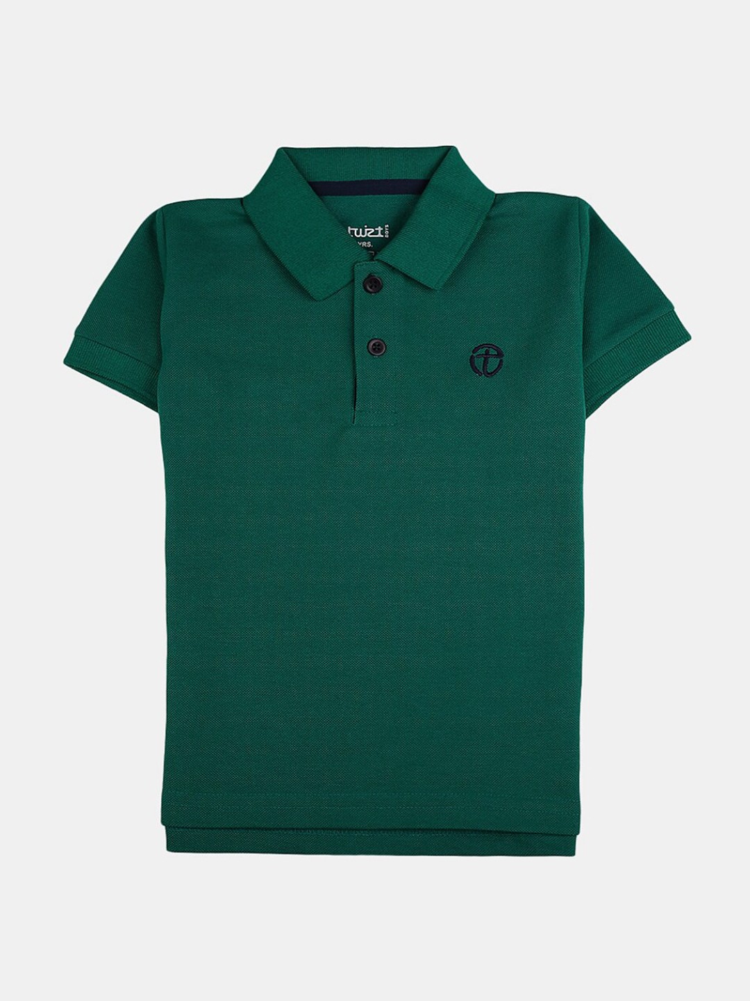 

V-Mart Boys Polo Collar Regular Fit Cotton T-shirt, Green